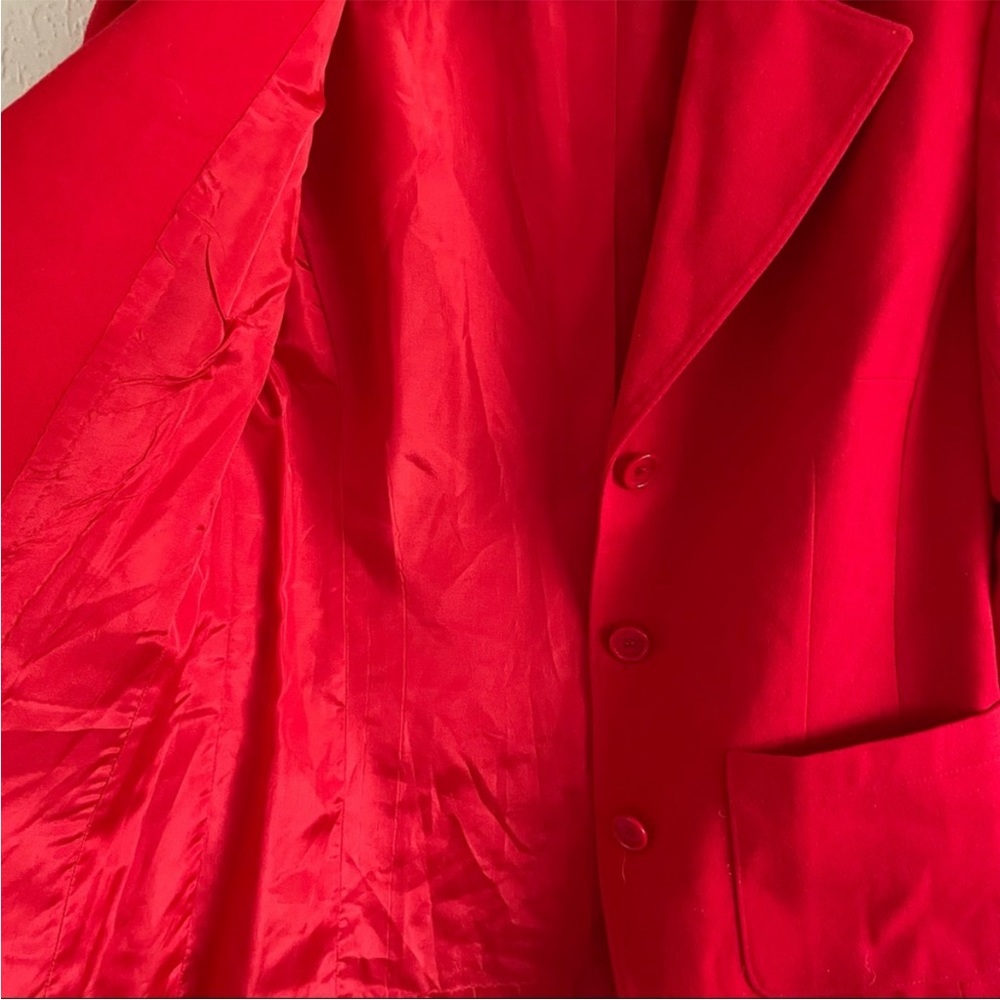 Vintage Pendleton red wool blazer suit jacket 10 (small) - Picture 7 of 10